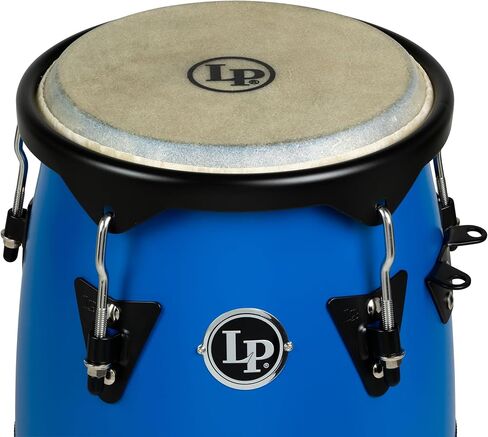 LP Conga Drum Set with Stand, Race Car Blue, 10-inch and 11-inch (LP646D-DB) in Kuwait