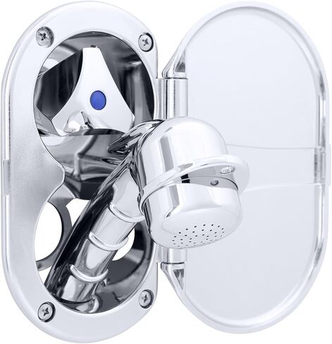 Ambassador Marine Trinidad- Transom Shower (Cold Only), Chrome Cup & Lid, Small Chrome Sprayer, 10' White Rubber Hose, Chrome Trinidad Handle - 136-0207-CW-W in Saudi Arabia