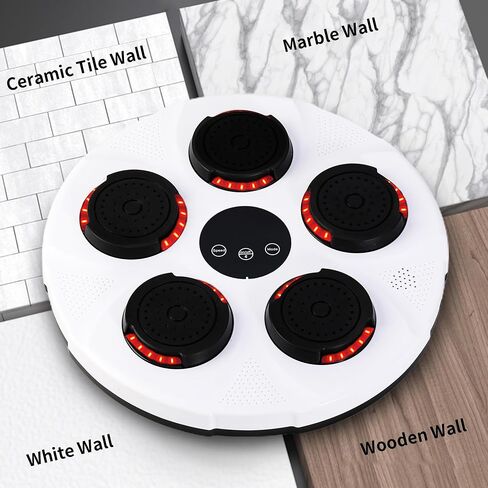 Music Boxing Machine, FDOSE-POERRY Boxing Machine and Boxing Equipment, Wall Mounted Musical Boxing Machine for Home,Indoor and Gym, White in Saudi Arabia