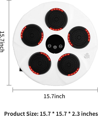 Music Boxing Machine, FDOSE-POERRY Boxing Machine and Boxing Equipment, Wall Mounted Musical Boxing Machine for Home,Indoor and Gym, White in Saudi Arabia