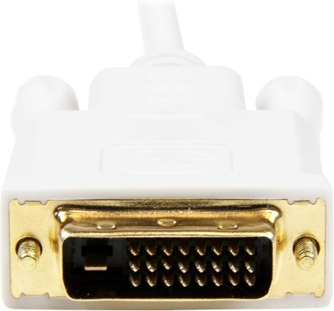 كابل StarTech 3ft Passive Mini DP إلى DVI-D، 1080 بكسل، أسود (MDP2DVIMM3B) | 0.9 متر، mDP أو Thunderbolt 1/2 Mac/PC إلى شاشة DVI، وصلة واحدة، سلبية، تمرير EDID، 4K 30 هرتز مع معدل ساعة HDMI in Kuwait