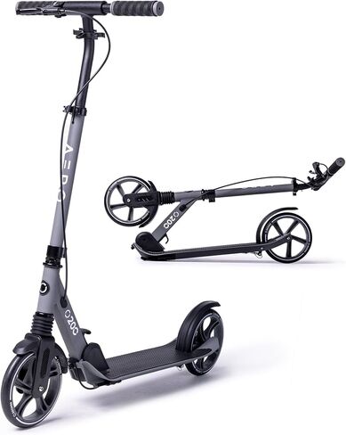 Aero Big Wheels Kick Scooter for Kids 8 Years Old, Teens 12 Years and up, Youth and Adults. Commuter Scooters with Shock Absorption, Lightweight, Foldable and Height Adjustable… in Saudi Arabia