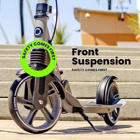 Aero Big Wheels Kick Scooter for Kids 8 Years Old, Teens 12 Years and up, Youth and Adults. Commuter Scooters with Shock Absorption, Lightweight, Foldable and Height Adjustable… in Saudi Arabia