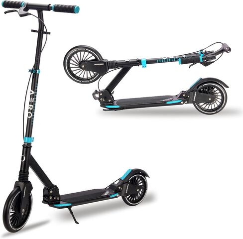 Aero Big Wheels Kick Scooter for Kids 8 Years Old, Teens 12 Years and up, Youth and Adults. Commuter Scooters with Shock Absorption, Lightweight, Foldable and Height Adjustable… in Saudi Arabia