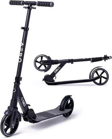 Aero Big Wheels Kick Scooter for Kids 8 Years Old, Teens 12 Years and up, Youth and Adults. Commuter Scooters with Shock Absorption, Lightweight, Foldable and Height Adjustable… in Saudi Arabia
