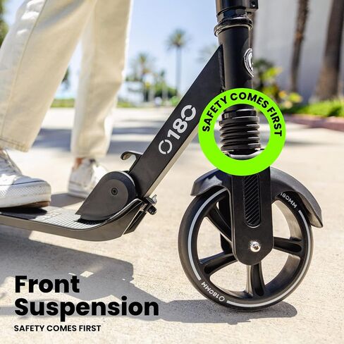 Aero Big Wheels Kick Scooter for Kids 8 Years Old, Teens 12 Years and up, Youth and Adults. Commuter Scooters with Shock Absorption, Lightweight, Foldable and Height Adjustable… in Saudi Arabia