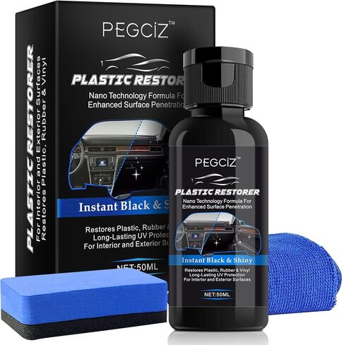 مرمم بلاستيك السيارة لجلب المطاط والفينيل والبلاستيك 50 مل عامل طلاء منشط لبلاستيك السيارة يمنع جفاف الشيخوخة للسيارات والشاحنات والدراجات النارية in Kuwait