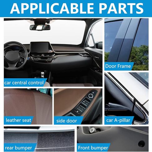 مرمم بلاستيك السيارة لجلب المطاط والفينيل والبلاستيك 50 مل عامل طلاء منشط لبلاستيك السيارة يمنع جفاف الشيخوخة للسيارات والشاحنات والدراجات النارية in Kuwait