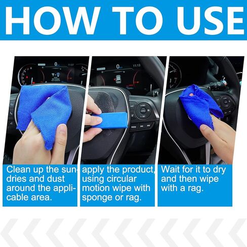 مرمم بلاستيك السيارة لجلب المطاط والفينيل والبلاستيك 50 مل عامل طلاء منشط لبلاستيك السيارة يمنع جفاف الشيخوخة للسيارات والشاحنات والدراجات النارية in Kuwait