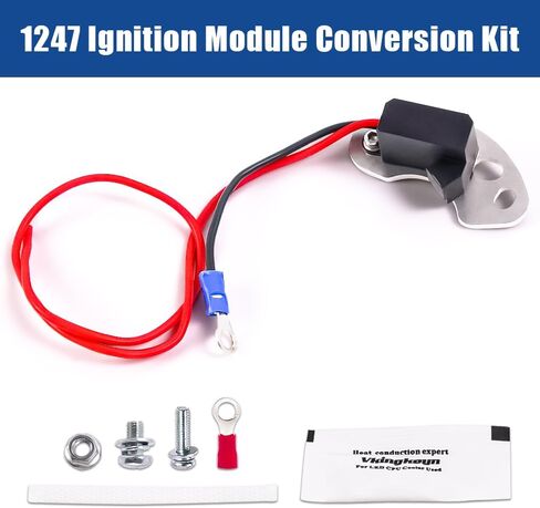 loosoo 1247 Ignition Conversion Kit Compatible with Ford Tractor 2N 8N 9N 4 Cyl 1939-1950, 12-Volt Negative Ground Ignition Kit in Saudi Arabia