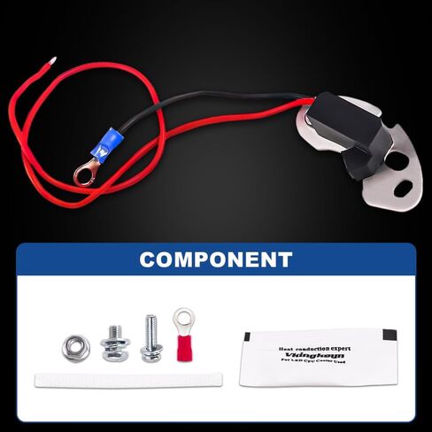 loosoo 1247 Ignition Conversion Kit Compatible with Ford Tractor 2N 8N 9N 4 Cyl 1939-1950, 12-Volt Negative Ground Ignition Kit in Saudi Arabia