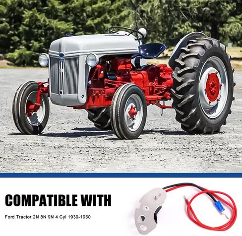 loosoo 1247 Ignition Conversion Kit Compatible with Ford Tractor 2N 8N 9N 4 Cyl 1939-1950, 12-Volt Negative Ground Ignition Kit in Saudi Arabia