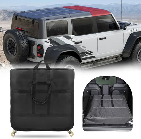 حقيبة تخزين صلبة متوافقة مع 2021 2022 2023 2024 Ford Bronco 2 Door 4 Door، لوحة السقف العلوي للسيارة فوق مقعد الصف الأول لملحقات Ford Bronco على الطرق الوعرة in Kuwait