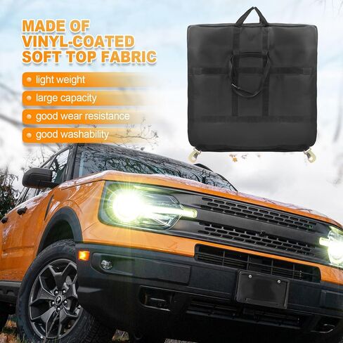 حقيبة تخزين صلبة متوافقة مع 2021 2022 2023 2024 Ford Bronco 2 Door 4 Door، لوحة السقف العلوي للسيارة فوق مقعد الصف الأول لملحقات Ford Bronco على الطرق الوعرة in Kuwait