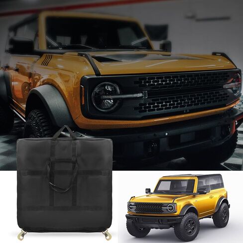 حقيبة تخزين صلبة متوافقة مع 2021 2022 2023 2024 Ford Bronco 2 Door 4 Door، لوحة السقف العلوي للسيارة فوق مقعد الصف الأول لملحقات Ford Bronco على الطرق الوعرة in Kuwait