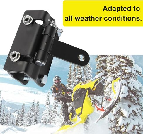 Upgraded Universal Snowmobile Bumper Hitch Adjustable Heavy Duty Steel Snowmobile Sled Trailer Tow Hitching Kit Fit for Ski-doo, Polaris, Yama-ha, Arctic Cat, Other Snowmobiles, Tongue Type Snowmobile in Saudi Arabia