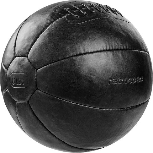 Retrospec Core Weighted Medicine Ball 4, 6, 8, 10, 12, 14, 16, 20 lbs, Soft Touch Vegan Leather with Sturdy Grip for Strength Training, Recovery, Balance Exercises and Other Full-Body Workouts in Saudi Arabia