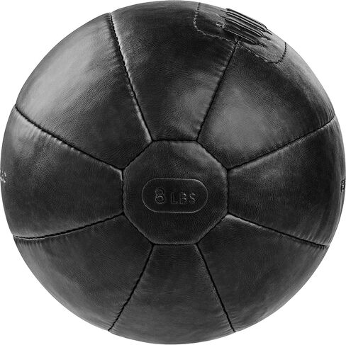 Retrospec Core Weighted Medicine Ball 4, 6, 8, 10, 12, 14, 16, 20 lbs, Soft Touch Vegan Leather with Sturdy Grip for Strength Training, Recovery, Balance Exercises and Other Full-Body Workouts in Saudi Arabia