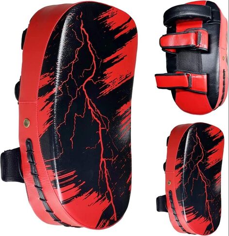 وسادات Muay Thai Pads Kicking Shield معدات تدريب Kick Muay Thai Pad المنحنية Kickboxing Strike Coaching Boxing MMA فنون الدفاع عن النفس الكاراتيه هدية للأطفال للأحفاد in Saudi Arabia