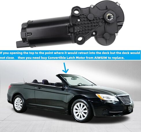 محرك مزلاج قابل للتحويل 8 Spline Gear Hardtop متوافق مع Chrysler Sebring 2008-2014 Convertible، Chrysler 200 2011-2014 Convertible، OE# 68028392AA 68028392AB in Saudi Arabia