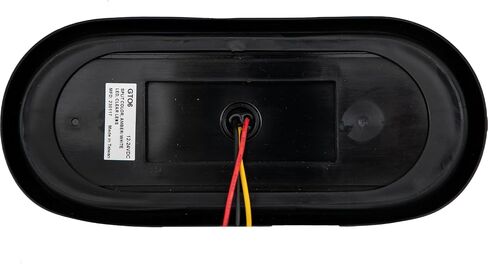 منتجات المشترين SL62AG 6 بوصة LED ضوء ستروب بيضاوي للشاحنات ومركبات الطوارئ، مصابيح LED كهرمانية/خضراء مع عدسات شفافة، أضواء وامضة للمركبات in Saudi Arabia