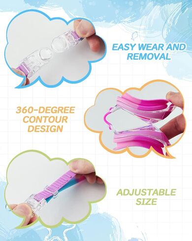 Victoper Kids Swim Goggles, 2 Pack Anti Fog&UV Swimming Goggles for Child 3-15, No Leaking Swim Goggles for Boys Girls in Saudi Arabia