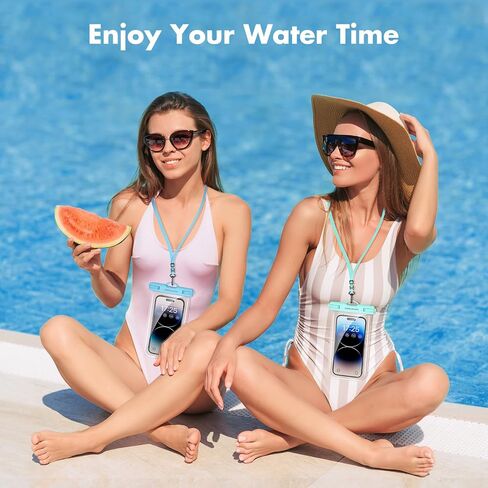 UNBREAKcable Waterproof Phone Pouch, IPX8 Universal Waterproof Phone Case Dry Bag with Lanyard for iPhone 15 14 13 12 11 Pro Max XR X XS SE 8 Plus Samsung S23 S22 Ultra S21 S10 Pixel up to 7", 2 Pack in Saudi Arabia