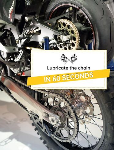 Motorcycle Chain Oiler, Upgraded (#428H) Motorbike Chain Gear Oiler Cleaner Spray-on Auxiliary Motorcycle Chain Tool for Daily Care Compatible with Most Chain Lube Can in Kuwait