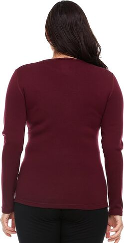 100% Merino Wool - Women's Expedition Weight Crew - Heavyweight Top - No Itch Renewable Fabric in Saudi Arabia