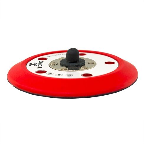 TORQ BUFLC201 R5 Dual-Action Backing Plate with Hyper Flex Technology, Red (5 Inch) in Saudi Arabia