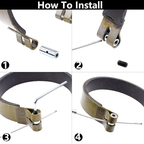 طقم كابل فرامل دبوس من Gmailmall خلفي 4 بوصات مع كابل خانق 60 بوصة لـ Predator 212 420 196cc ATV Manco Bandit Critter 1492 4316 297 Go Kart Rotary 484 Azusa 2251-B Yard Cart in Kuwait