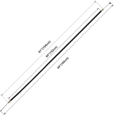 Rear 4" Drum Brake Band Pin Brake Cable Kit with 60" Throttle Cable for Predator 212 420 196cc ATV Manco Bandit Critter 1492 4316 297 Go Kart Rotary 484 Azusa 2251-B Yard Cart in Saudi Arabia