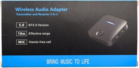 AMANKA Bluetooth Transmitter for TV Audio Bluetooth Adapter for Stereo Receiver Bluetooth Transmitter Receiver 2 in 1 Aux Bluetooth Adapter Low Latency for TV Laptop PC Wireless Headphones Speakers in Saudi Arabia