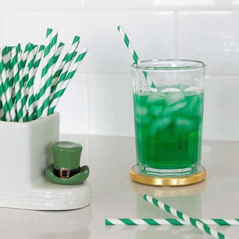 Nora Fleming Spot o' Irish (St. Patty Hat) A87 - Hand-Painted Ceramic Holiday Décor - Spring Minis for The Home and Office Green in Saudi Arabia