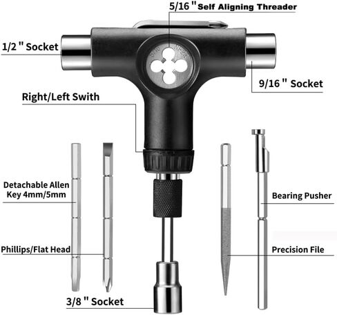 Skate Tool 10-in-1 Multi-Function Skateboard Tools in Saudi Arabia