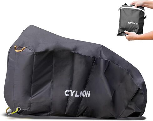 CYLION Bike Cover Outdoor Waterproof Bicycle Covers,210D Heavy Duty Ripstop Bike Storage with Reflective Strips,Anti Dust Rain Snow UV with Lock Holes in Saudi Arabia