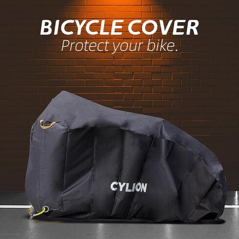 CYLION Bike Cover Outdoor Waterproof Bicycle Covers,210D Heavy Duty Ripstop Bike Storage with Reflective Strips,Anti Dust Rain Snow UV with Lock Holes in Saudi Arabia