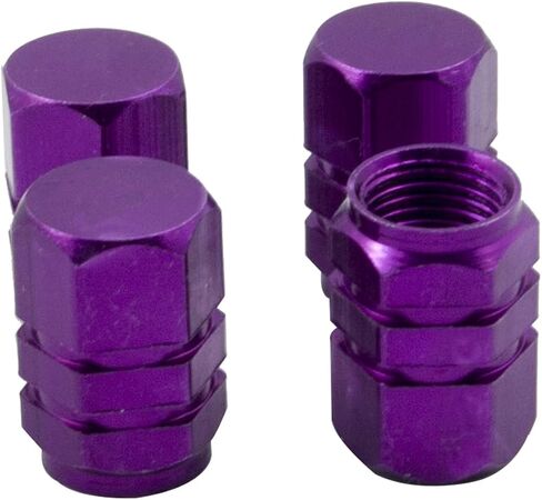 4 PCS Style Polished Aluminum Chrome Tire Valve Stem Caps (Blue) in Saudi Arabia