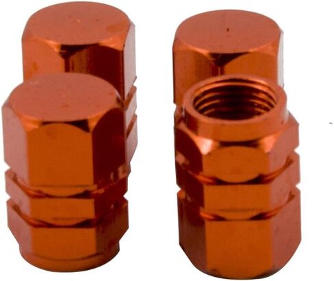 4 PCS Style Polished Aluminum Chrome Tire Valve Stem Caps (Blue) in Saudi Arabia