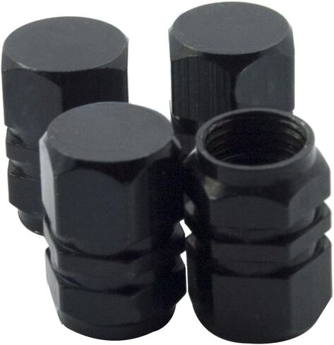 4 PCS Style Polished Aluminum Chrome Tire Valve Stem Caps (Blue) in Saudi Arabia