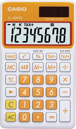 Casio SL-300VC, Sloar Powered Standard Function Calculator, Blue in Saudi Arabia