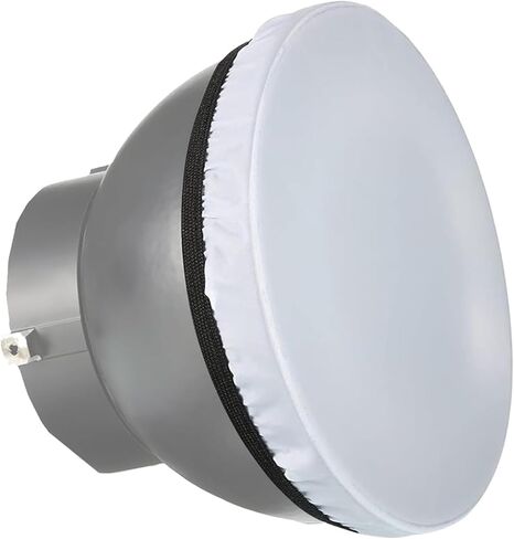 جورب ناشر للضوء أبيض مقاس 7 بوصات/180 مم مع شريط مطاطي، جورب ناشر للضوء ناعم من النايلون لإضاءة استوديو التصوير الفوتوغرافي/عاكس ستروب/عاكس قياسي in Kuwait