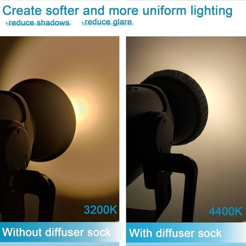 جورب ناشر للضوء أبيض مقاس 7 بوصات/180 مم مع شريط مطاطي، جورب ناشر للضوء ناعم من النايلون لإضاءة استوديو التصوير الفوتوغرافي/عاكس ستروب/عاكس قياسي in Kuwait