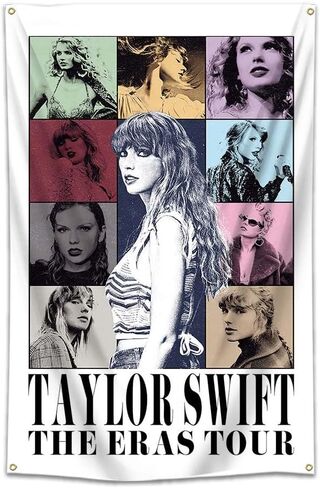 Tylor Tapestry Flag Music album Flag for Room College Dorm Bedroom Wall Tapestry Decor 4 Tough Grommets 5x3ft in Kuwait