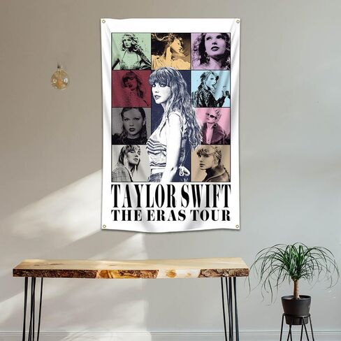 Tylor Tapestry Flag Music album Flag for Room College Dorm Bedroom Wall Tapestry Decor 4 Tough Grommets 5x3ft in Kuwait