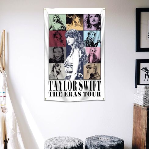 Tylor Tapestry Flag Music album Flag for Room College Dorm Bedroom Wall Tapestry Decor 4 Tough Grommets 5x3ft in Kuwait