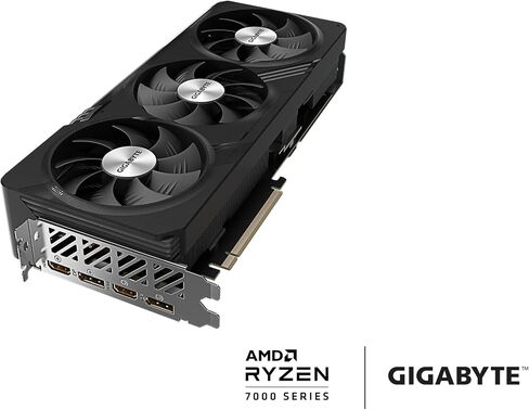 بطاقة رسومات GIGABYTE Radeon RX 7700 XT Gaming OC 12G، 3X WINDFORCE Fans 12GB 192-bit GDDR6، بطاقة فيديو GV-R77XTGAMING OC-12GD in Saudi Arabia