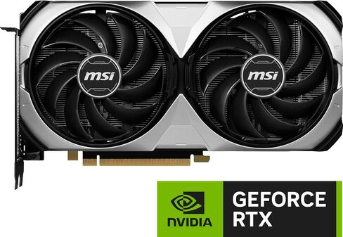 MSI Gaming GeForce RTX 4070 Ti 12GB GDRR6X 192-Bit HDMI/DP Nvlink TORX Fan 4.0 Ada Lovelace Architecture Graphics Card (RTX 4070 Ti Ventus 2X 12G OC), Black in Saudi Arabia