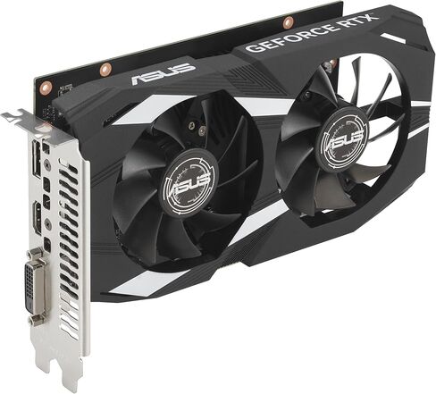 بطاقة رسومات الألعاب ASUS Dual NVIDIA GeForce RTX 3050 OC Edition - PCIe 4.0، ذاكرة GDDR6 سعة 8 جيجابايت، HDMI 2.1، DisplayPort 1.4a، فتحتان، تصميم مروحة Axial-tech، تقنية 0dB، دعامة فولاذية in Kuwait