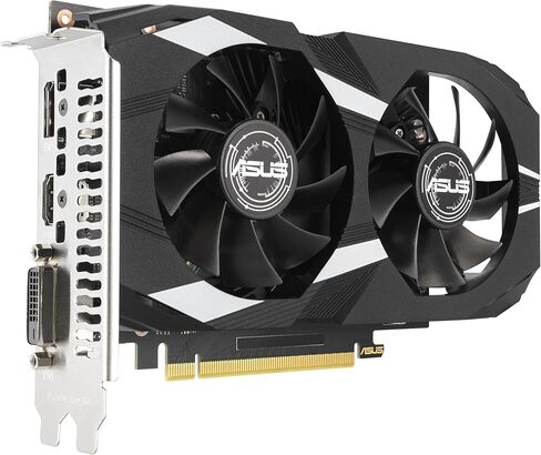 بطاقة رسومات الألعاب ASUS Dual NVIDIA GeForce RTX 3050 OC Edition - PCIe 4.0، ذاكرة GDDR6 سعة 8 جيجابايت، HDMI 2.1، DisplayPort 1.4a، فتحتان، تصميم مروحة Axial-tech، تقنية 0dB، دعامة فولاذية in Kuwait